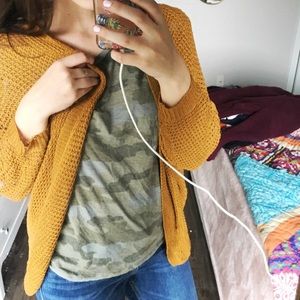 Mustard Cardigan